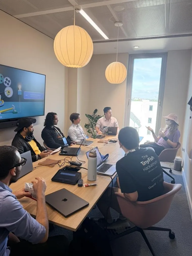 M3 fellows working together in a meeting room